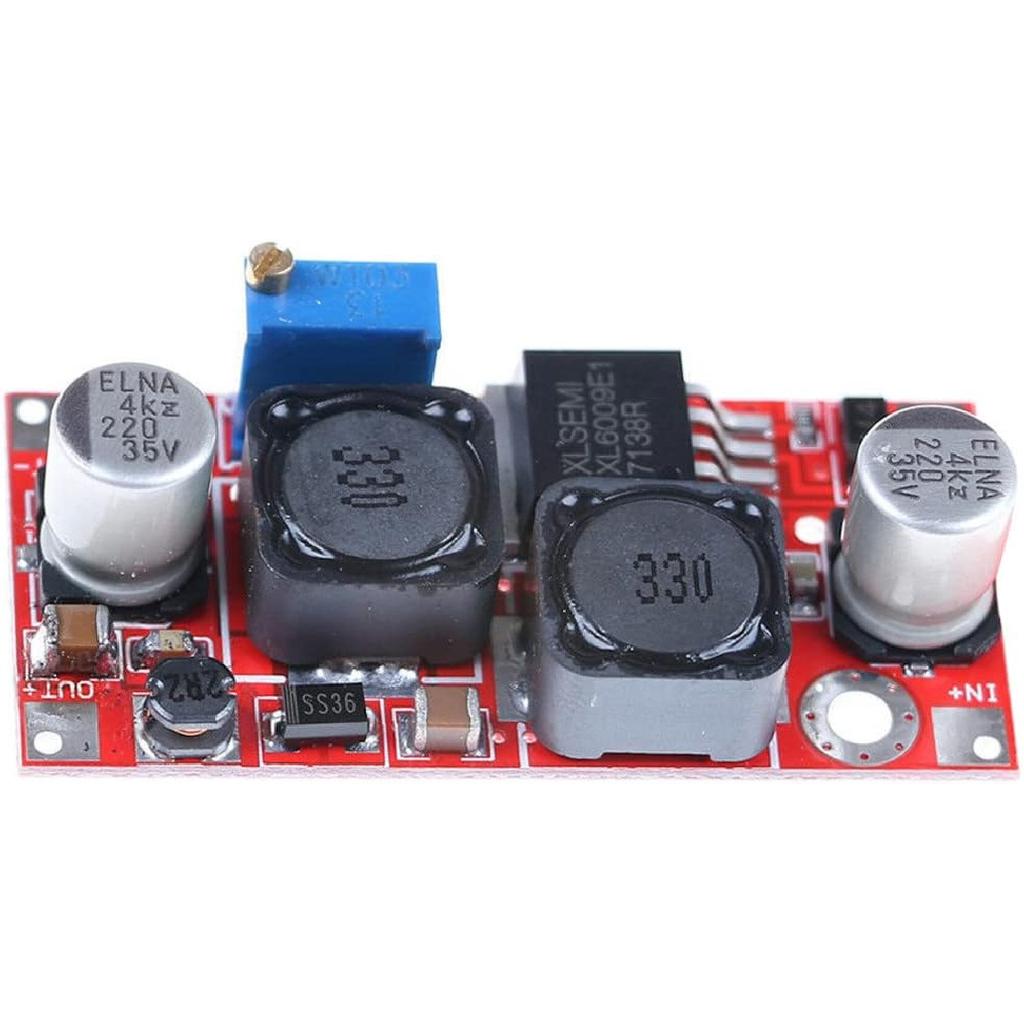 JacobsParts XL6009 DC Buck Boost Step Up or Down Adjustable Voltage Power Module 5V 12V 24V 32V