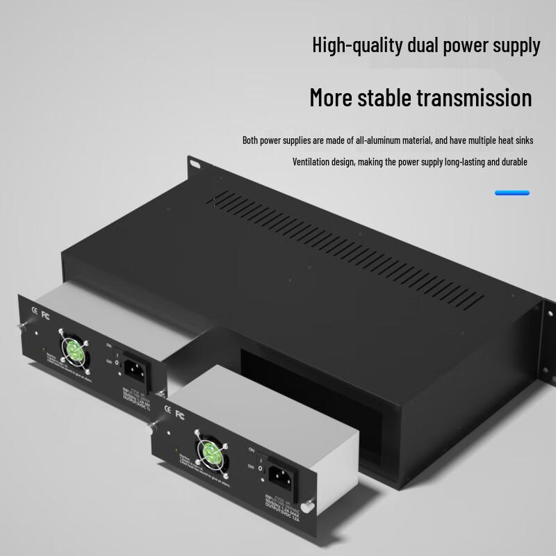 BOSENDE 14-Slot 2U Telecom-Grade Fiber Transceiver Chassis