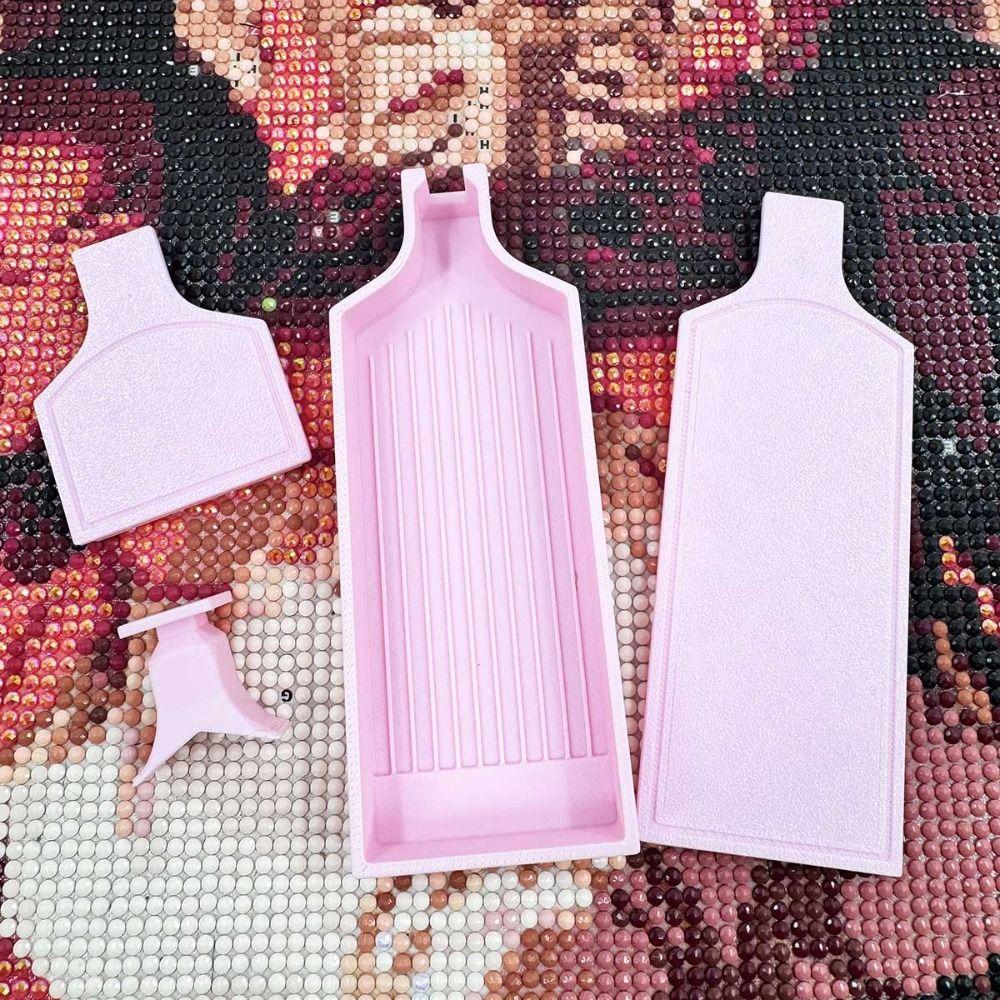 DIY Basteln 2in1 Große Diamantmalerei Schale Stickerei Große Kapazität Perlen Sortier Aufbewahrungsschale Mit Deckel Bunt