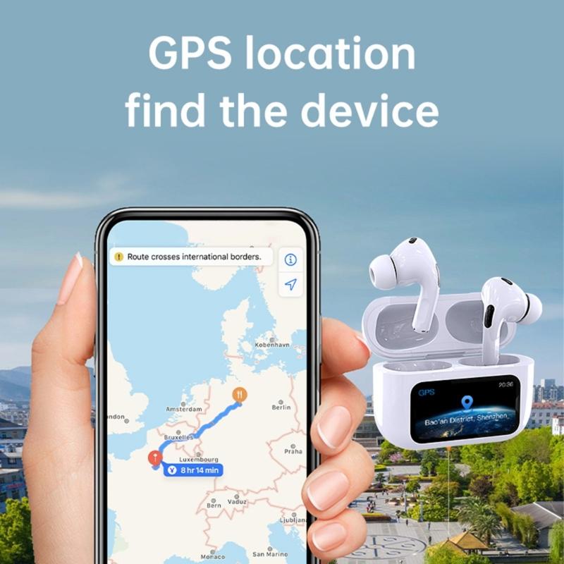 WT 1 Earbuds Touch Screen Headphones Wireless Earphones with Led Visible Display Earpiece for Sports Musics