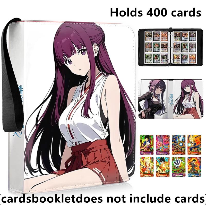 Anime Frieren: Beyond Journey's End 400pcs/900pcs Card Album Book Collection Card Zipper Game Cards Binder Holder Kids Gifts