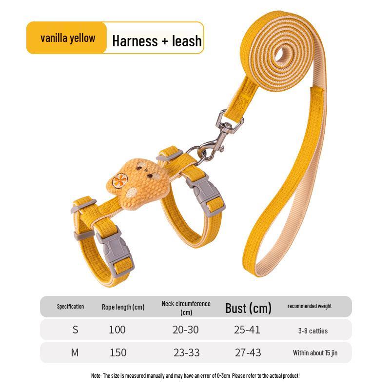 Little Bee Cat & Small Dog Harness and Leash Set