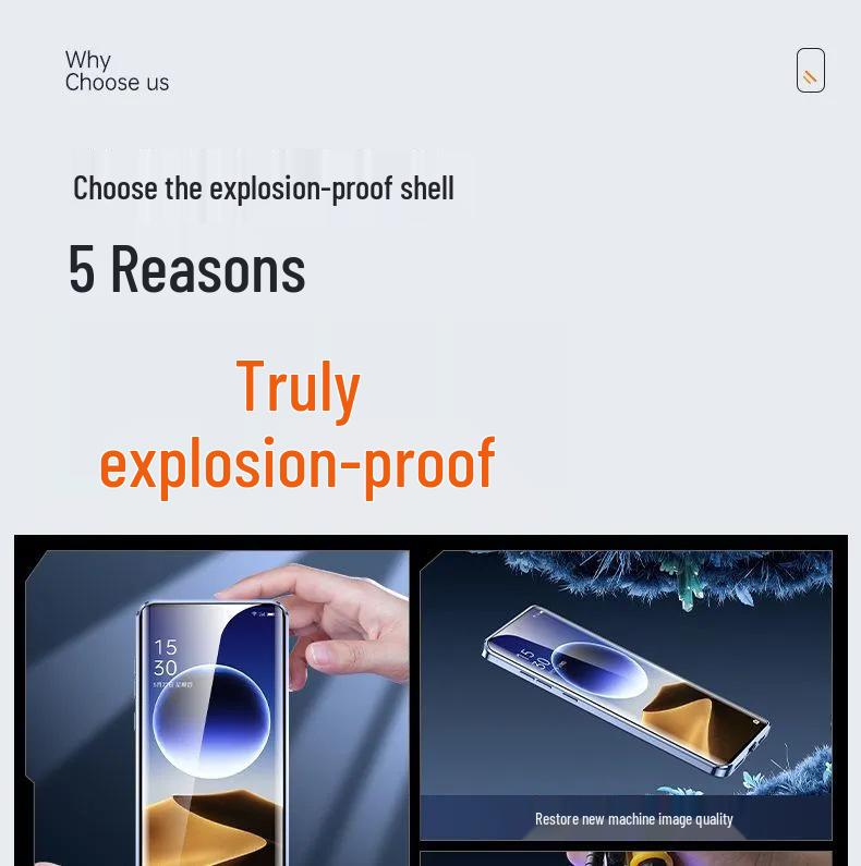 Oppo Find X8/X9 Pro Anti-Peep Magnetic Glass Case with Mirror Protector