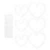 6Set Heart Shaped Plastic Wreath Frame Floral Arrangement Holder for Wedding Holiday Party DIY Crafts Decoration Flower Wreath