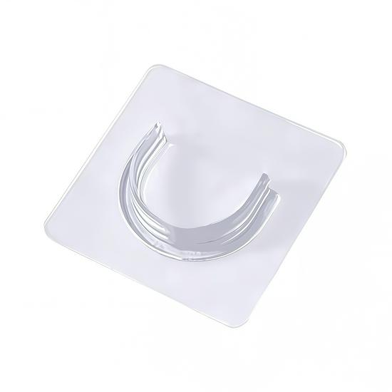 Telescopic No-Drill Curtain Rod Holder with Wall Support Clips