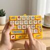 Cartoon 26 Key Keyboard Keychain Squeeze Feel Mechanical Fidget Keyboard  Student Use