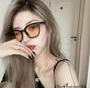 [ALICE ANDERSEN] Frame Color Lens Johnny Depp Sunglasses Clear Lens Eyeglasses Trend Fashion Glasses Men's Women's (Light BlueBlack)