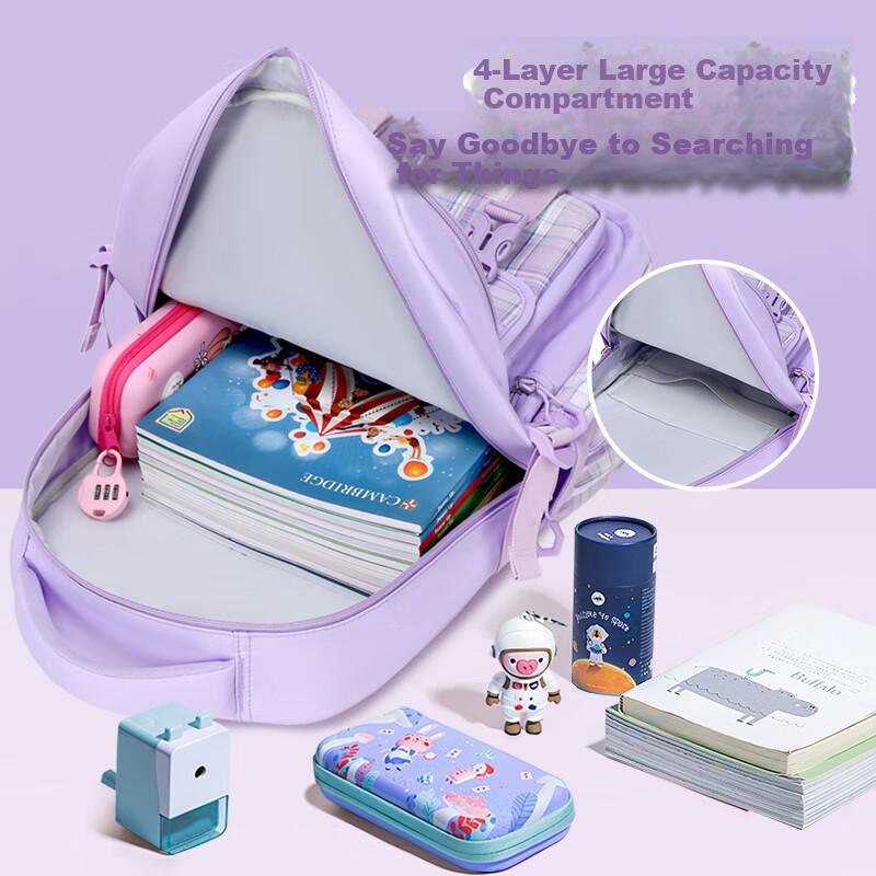 COOLBABY Capibara Backpack Pendant for Primary School Students, Children's Spine Protection And Load