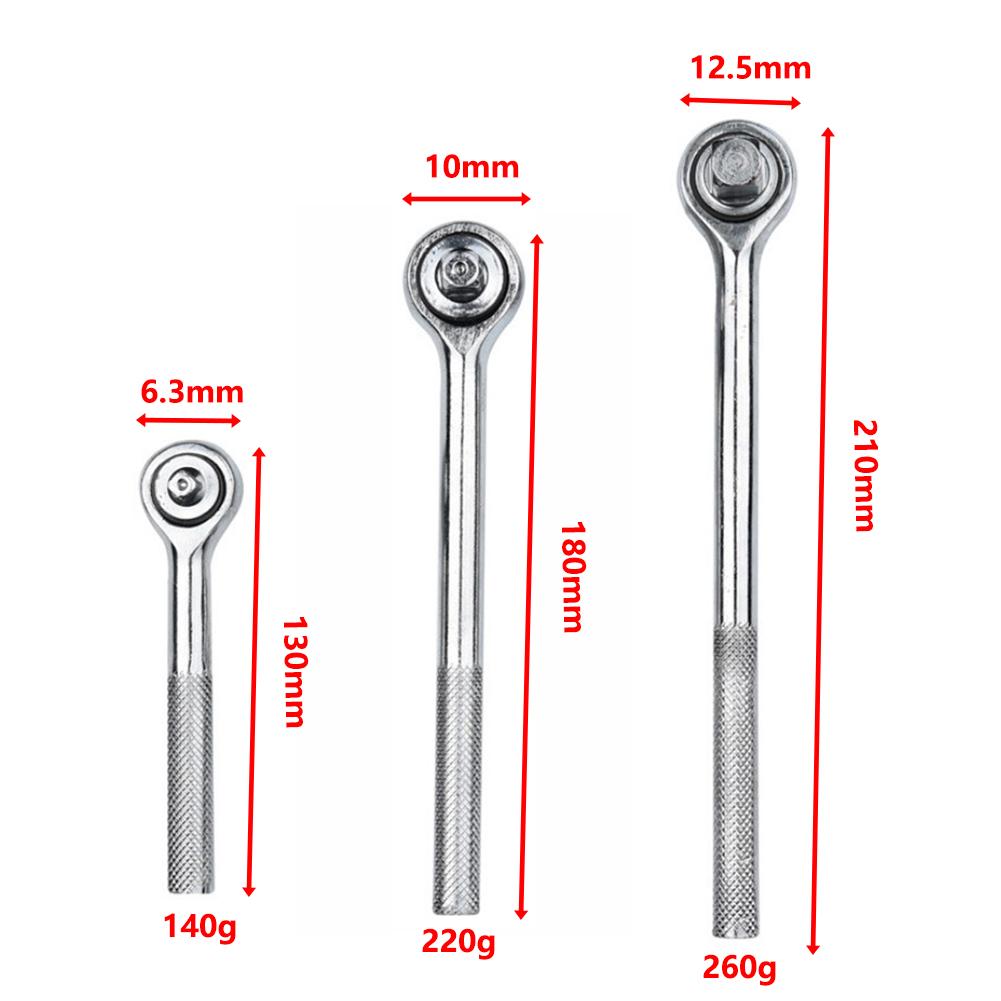 1/4 3/8 1/2 Torque Ratchet Wrench Quick Release Square Head Spanner Extendable Handle Wrench  Automotive Repair Tools