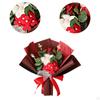 Ramo de rosas de jabón con flores artificiales, regalo de cumpleaños con caja, artesanía floral de baño para fiesta