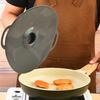 Heat-resistant Silicone Lid Anti Splatter Dust-proof Microwave Splash Lid with Handle Sealed Pot Cover Food Preservation