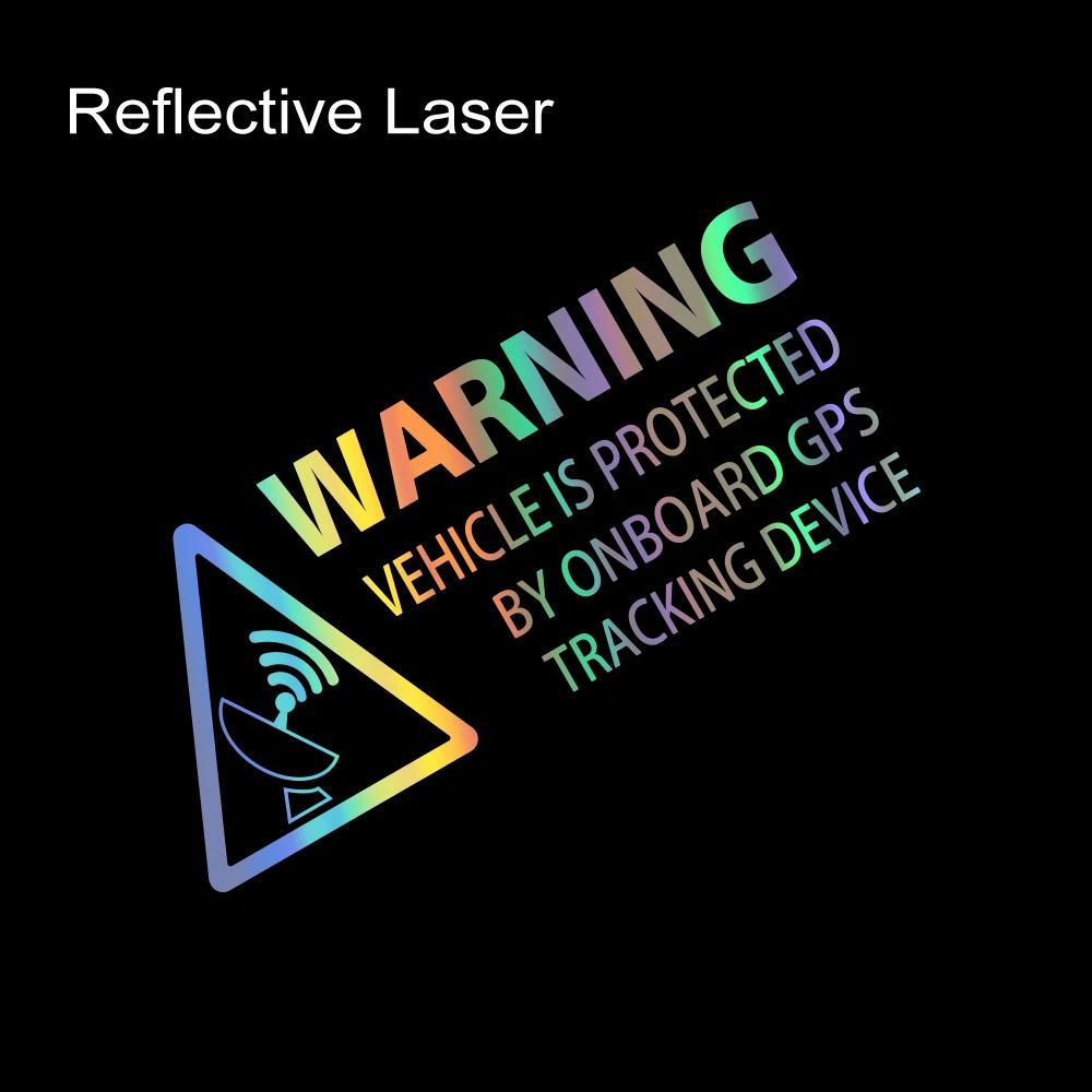 Warning On Board Sticker Car Truck GPS Tracking Device Sign Vinyl Decals Vehicle Van Taxi Boat Safety Anti Theft Protected