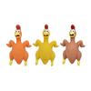 Rubber Chicken Beach Games Outdoor Games Novelty Rubber 12x21cm Backyard Games Sturdy Bite Resistant Cute Squeeze Chicken