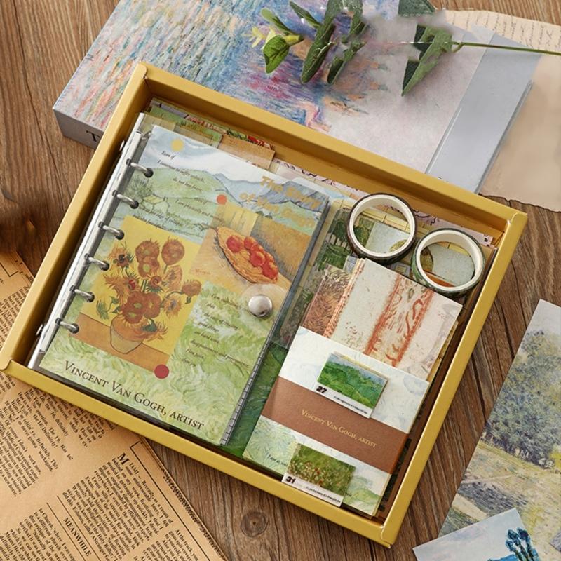 Writing Set with Multiple Accessories Including Notebook Stickers and Bookmarks for Creative Use and Daily Recording