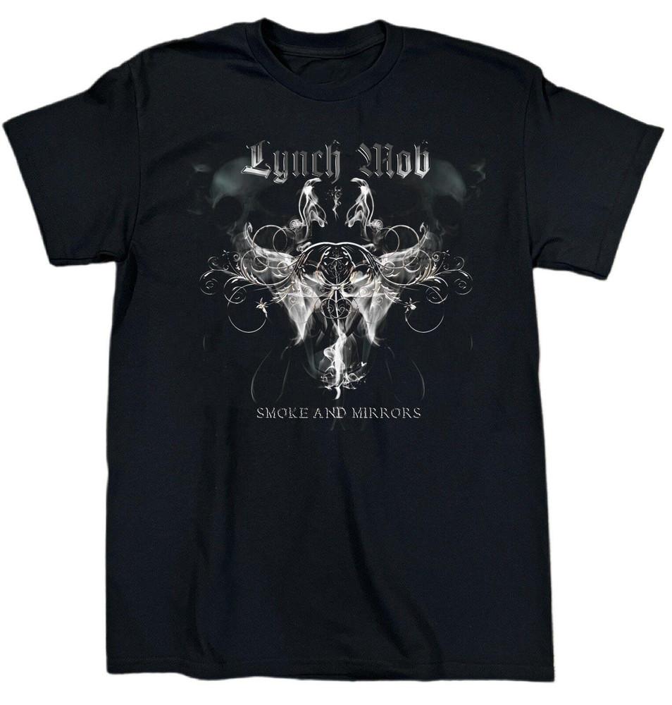 NEW Lynch Mob Band Smoke And Mirrors Heavy Cotton Black T Shirt S-5XL SE786 Unisex T-Shirt S