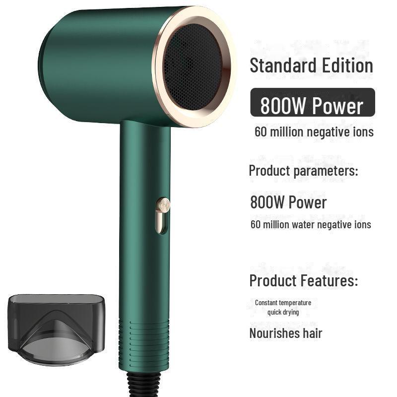 Celebrity Hair Dryer: Powerful Wind, Blue Light, Hot/Cold Dual Temp, Ideal for Home & Student Use