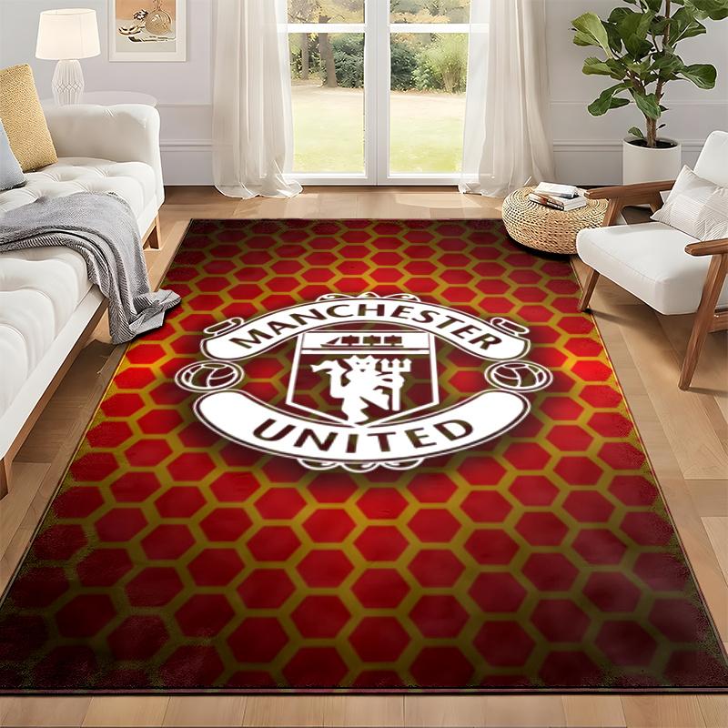 FC Manchester Carpet Door Mat for Living Room or Bedroom Protective Mat Under Chair Office Decoration Christmas Gift Birthday Present