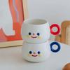 Ceramic Coffee Mug with Chubby Face Design, Microwave Safe,Machine Washable, Novelty Round Cup for Office, Afternoon Tea, Breakfast, Milk