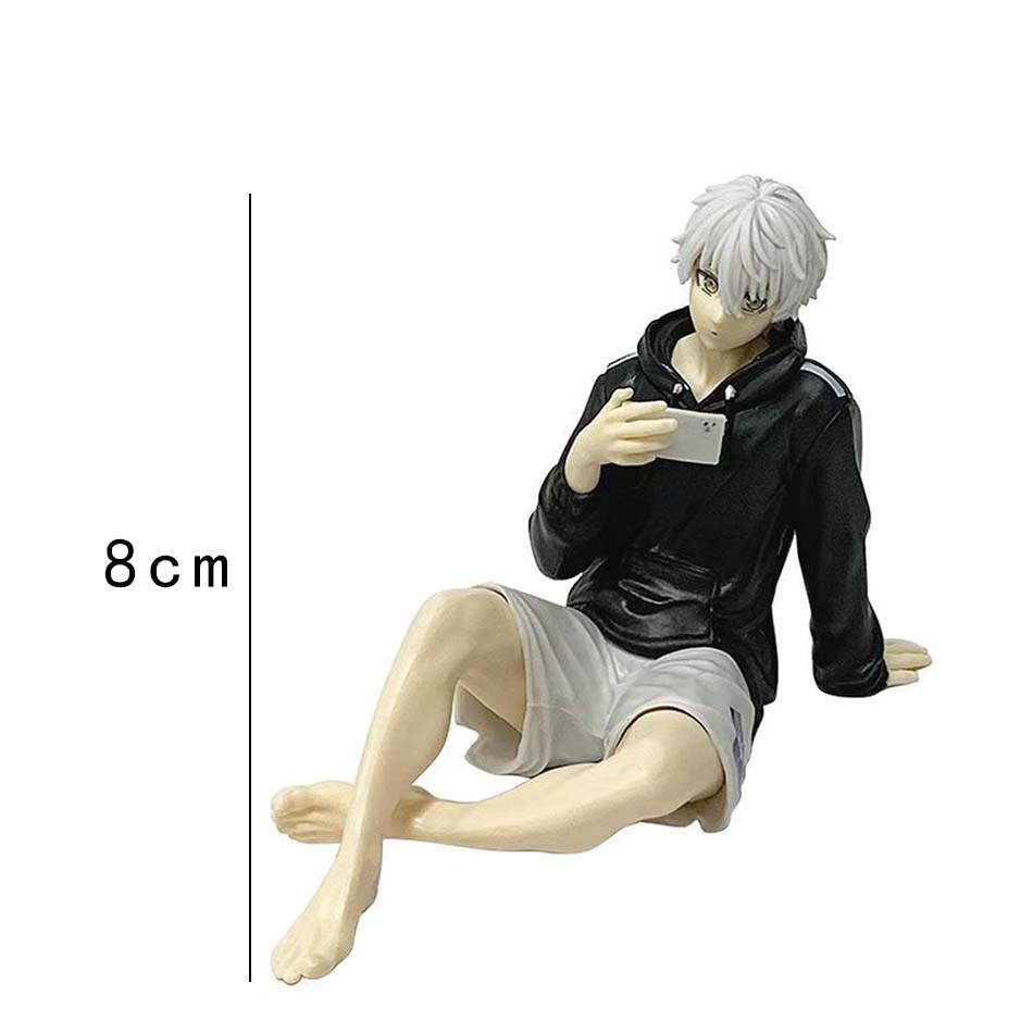 9cm Anime Blue Lock Nagi Seishiro Figure PVC Cute Table Doll Decoration Model Toys Kids Gift