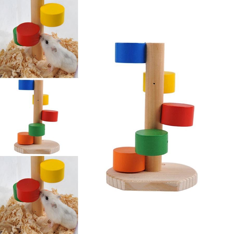 Premium Quality Wooden Colorful Scaling Ladder Fun Play Toy For Pet Rat Hamsters