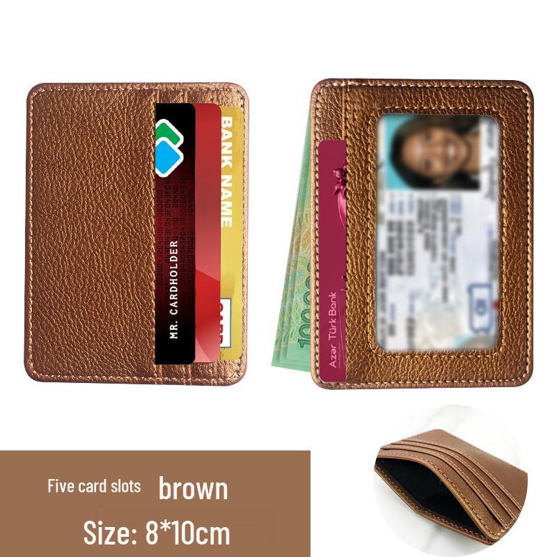 Unisex PU Leather Eyeglass Frames Card Holder with Multiple Large Capacity Card Slots – Ultra-Thin Design