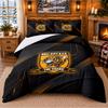 Printed 3Pcs Bedding Set Hull FC Pattern Bed Sheet Pillowcase For Bedroom Decor