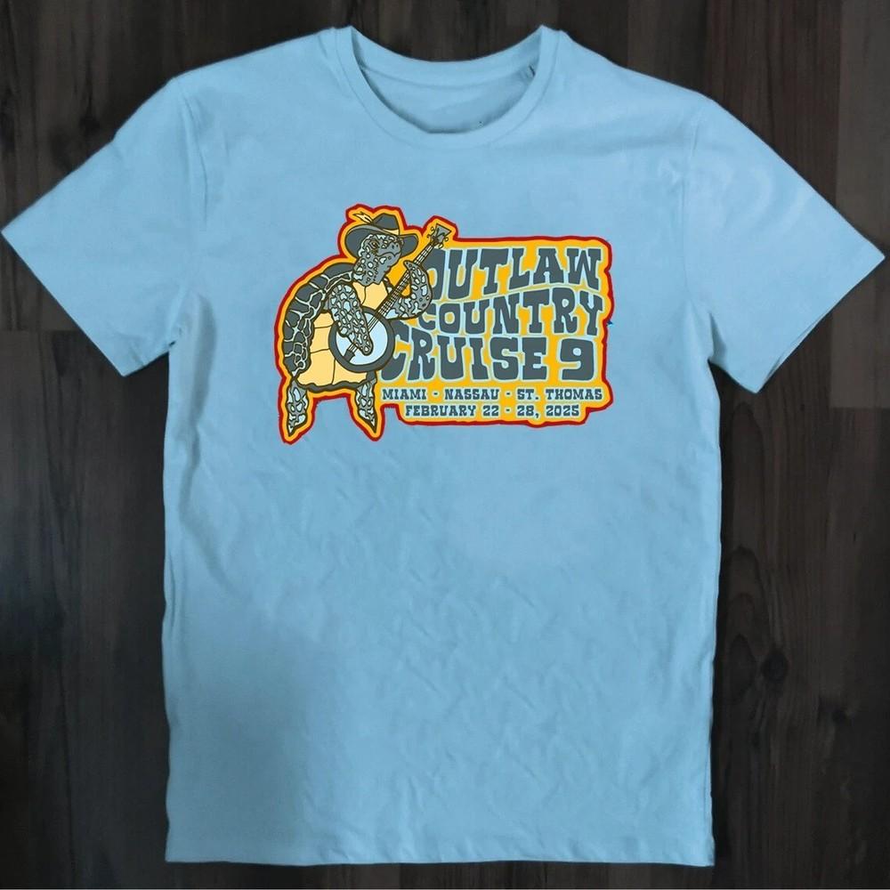 Outlaw Country Cruise Festival Music 2025 Gift For Fan S-5XL T-shirt Light PA246 Unisex T-Shirt M