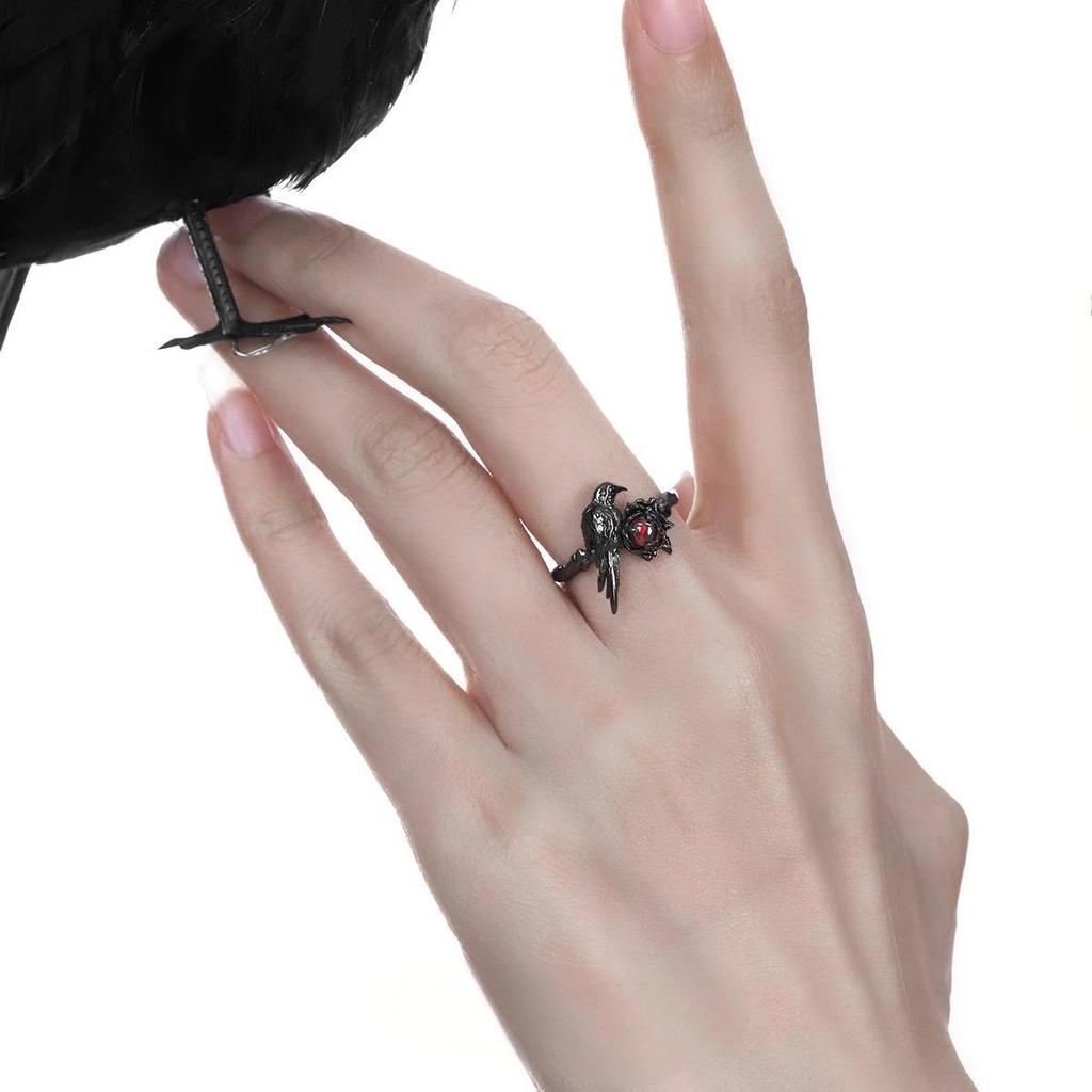 Joc Dragoste și spațiu adânc Sylus Inele Cosplay Crow Unisex Inel de deschidere reglabil Accesorii Bijuterii Cadouri Recuzită de Halloween