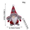 Faceless Doll Forest Old Man Ornament Fashion Plaid Hat Old Man Doll Scene Ornament