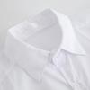 Men's Short Sleeve Shirt - White, Loose Fit, Japanese Style, Casual Plus Size, with Inner Long Sleeve Layer, Trendy Student Uniform.