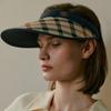 Daks Navy Check Sun Cap [wide Brim] Dbhe4f101n2