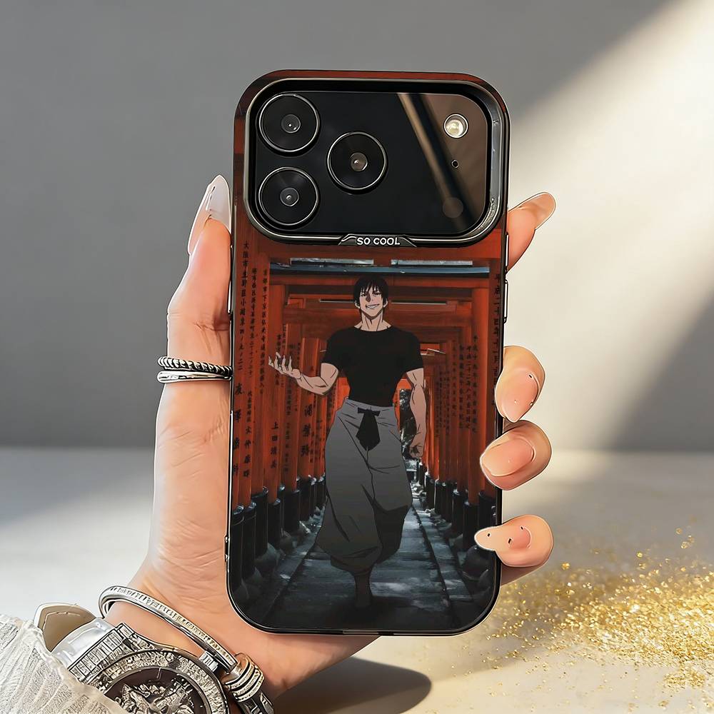 Toji F-Fushiguro Jujutsu K-Kaisen Phone Case For iPhone17,16,15,14,13,12,11,Pro,MAX White Matte Shockproof Cover