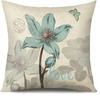 Home Decor Floral Motifs With Words: Love, Hope, Faith, Peace Pattern Cushion Cover Suitable For Sofa Bedroom Car Pillow Cover