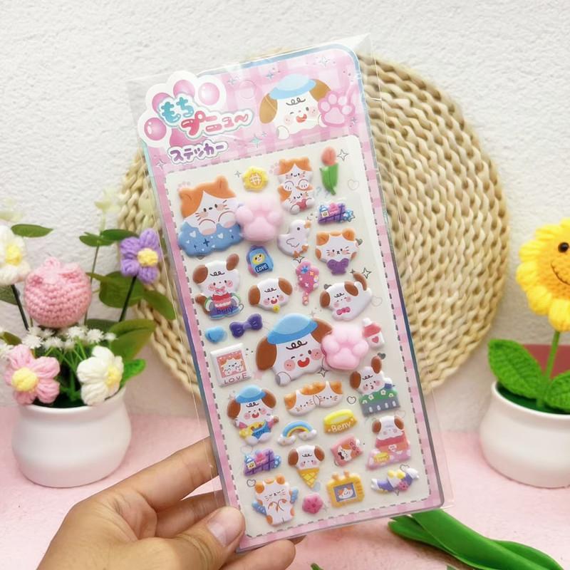3D Bubble Stickers Cute Animal Butt Stickers Scrapbooking DIY Notebook Happy Buttocks Sticker Decals Decorative PP Stickers