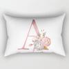 Fashion 26 Letter Pillow Case Pillow cover English Alphabet Pillow Case Home Decoration Pillow Case Flowers Pillow Case Fashion Pillow cover