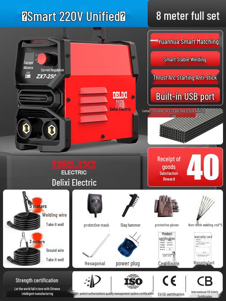 Delixi Dual Voltage High-Power Multi-Function Digital Welder