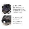 Tote Bag 22L B4 12 Pockets Multifunctional Commuting Business Trip Sephone 20412 Jet Black [Ace Gene] 14-inch 2-Way