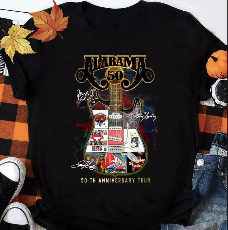 Vintage Alabama Band 50th Anniversary Tour T-shirt size S-5XL L