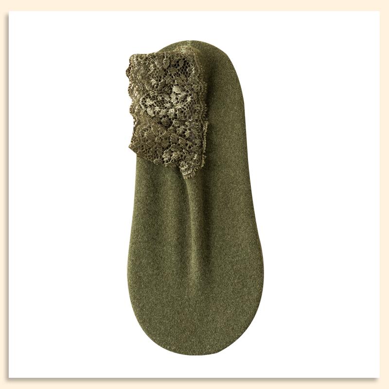 6pcs=3 Pairs Autumn Winter Women Soft Velvet Lace Socks Thick Silk Socks Non-Slip Bottom Solid Fashion Lace Breathable Sock