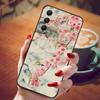 For Samsung Galaxy A55 5G Case Black TPU Silicone Beautiful Pattern Phone Cases for Galaxy A55 Shockproof Soft Cover A 55 6.6''