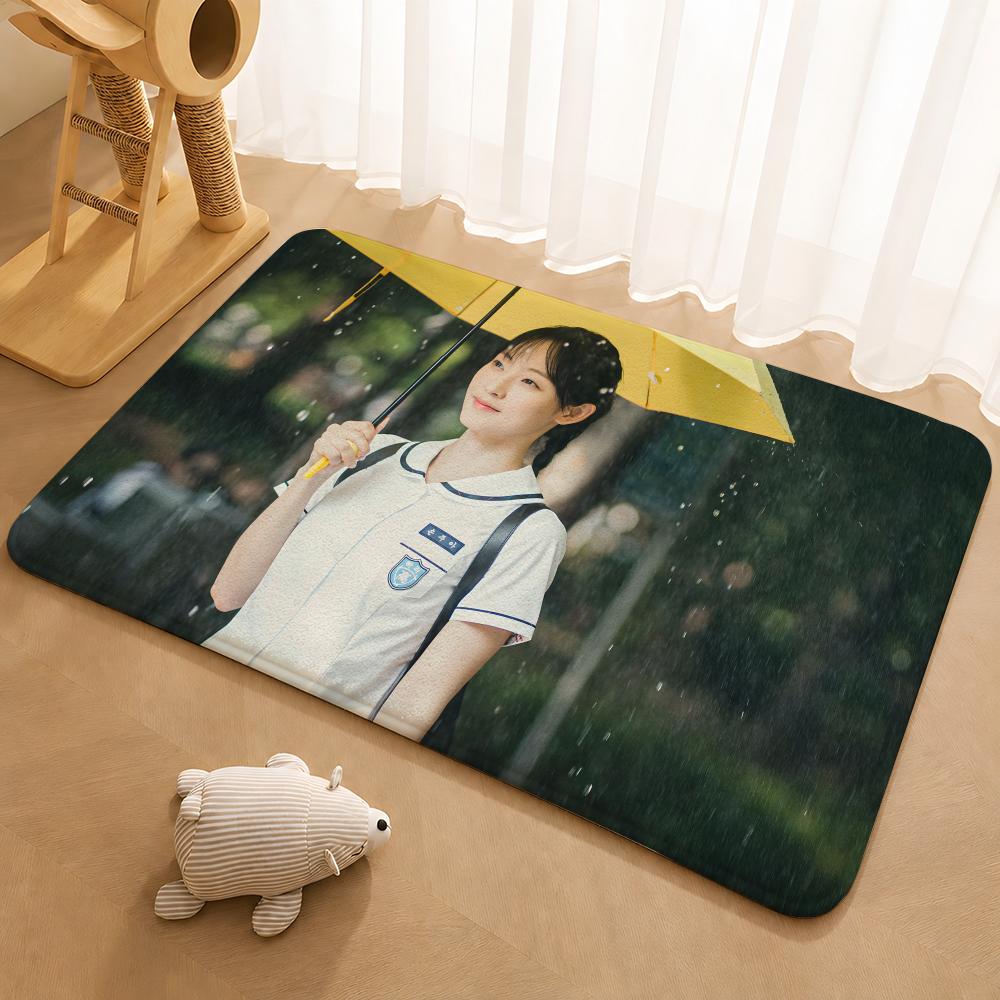 Korean TV series Melo Movie Floor Mat Floor Mat Soft Flannel Non-Slip Door Rug for Living Room