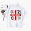 Medieval Knights Templar Woman Print Harajuku Summer Tshirts Casual Round Neck Short Slee Top Tee ShirtDrop Ship