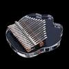 Transparent Kalimba Acrylic Finger Pianos 17 Keys Thumb Piano with Letters and Notes Musical Instrument Gifts for Girls