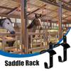 Horse Bridle Rack Hook Heavy Duty Wall Mounted Horse Tacks Hanger Iron Hook For Stable Organization And Equipment Storage