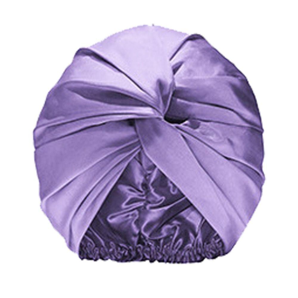 

Імітація Шовку Сатиновий Капор Двошаровий Нічний Капелюх для Волосся Нові Шапочки для Хіміотерапії Жіночі Color 9