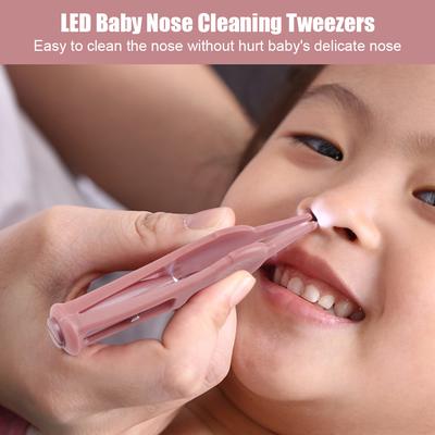 Baby Care Ear Nose Navel Cleaning Glowing Tweezers Forceps-Cleaner Safety A8P4