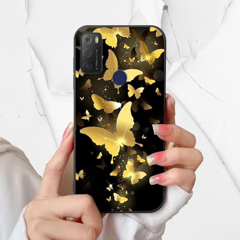 For Alcatel 1S 2021 Case 6025H 6025D Fashion Silicone Soft TPU Phone Cover For Alcatel 1 S 2021 1S(2021) Case Funda Coque Bumper