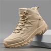 Men High-top Hiking Sneakers Wear-resistant Tactical Boots Non Slip Outdoor Sports Shoes for Trekking Camping Big Size 39-47