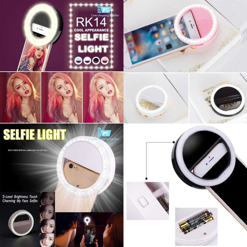 Phone Selfie Ring Light With Usb Rechargeable Power For Makeup And Video Recording