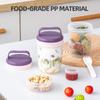 Double Layer Leak Salad Cup Oatmeal Container With Spoon & Sauce Box Portable Overnight Oats Jar